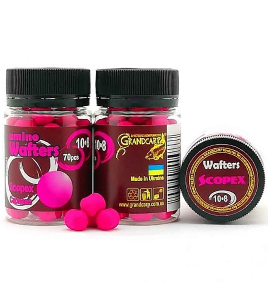 Бойли Scopex нейтральної плавучості Grandcarp Amino Wafters (Скопекс) 8х10 мм