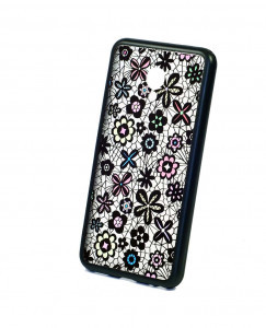 Чохол для Samsung J320 Guipure №13 Black (силікон) (2000000760469)