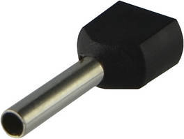 Наконечники трубчасті ТЕ 1,5-12 чорні (100 шт.)