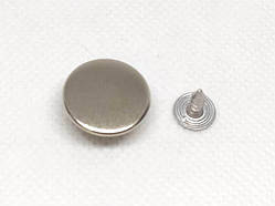 Джинсовий ґудзик 20 мм нікель (100 штук)