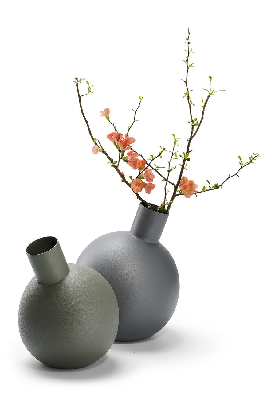 Ваза Філіп 254017 із сталі темно-сірого кольору, фото 1