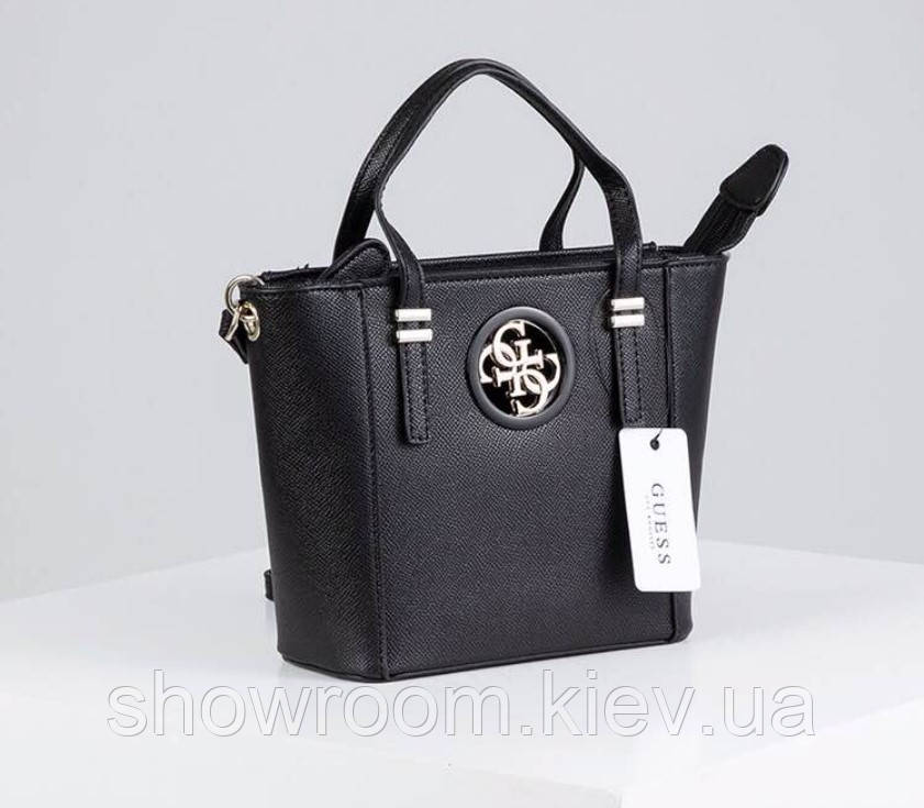 Жіноча брендова сумка кроссбоди Guess (814-2) чорна