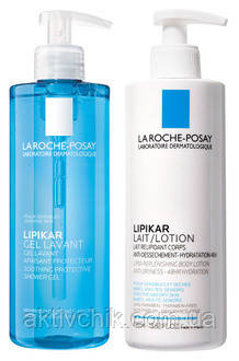 Набір для тіла La Roche-Posay Lipikar Gel Lavant і Lait Anti-Dryness Body Milk