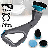 Hurricane muscle scrubber Акумуляторна електрична щітка для чищення та прибирання 3 в 1, фото 3