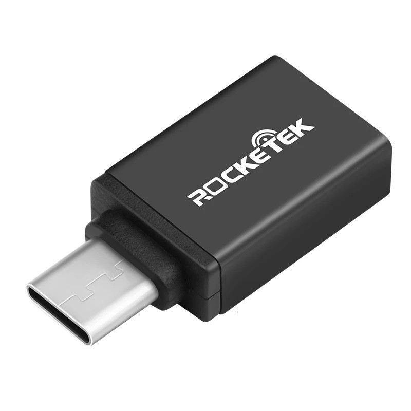 Перехідник OTG Rocketek USB - Type-C (Чорний) USB 3.0