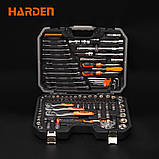 Універсальний набір інструментів 1/2", 3/8", 1/4", 122 пр. Harden Tools 510822, фото 3