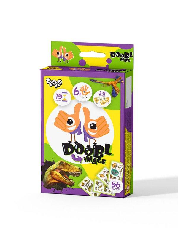 Настільна гра "Doobl Image Dino" Мала карткова Danko Toy