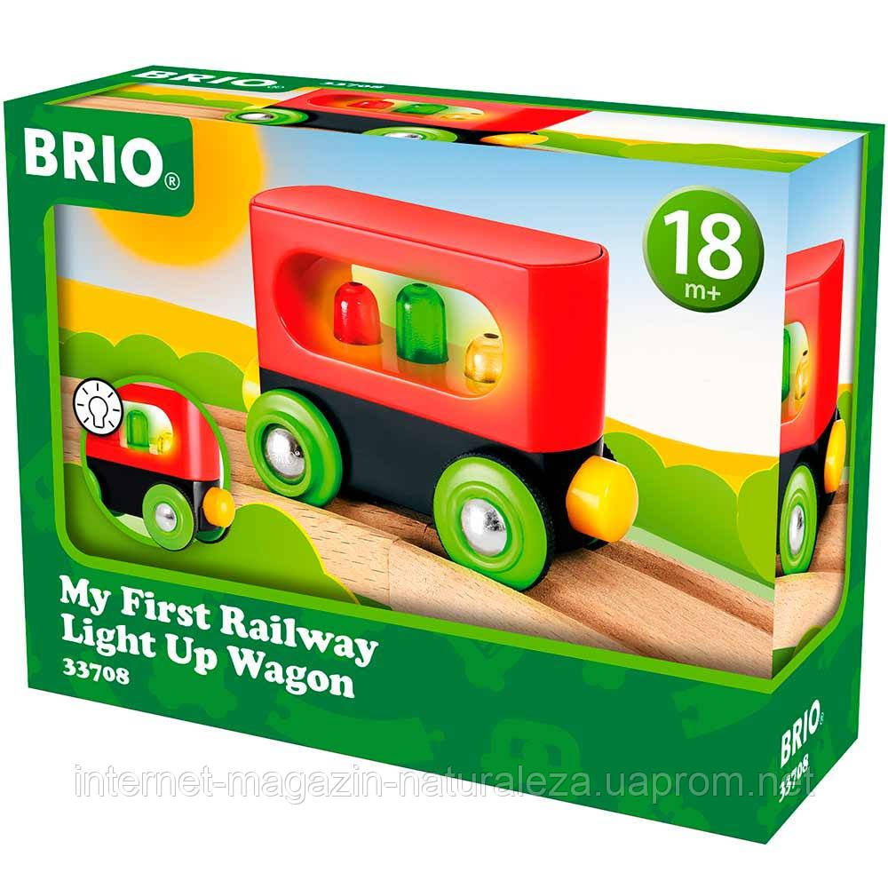 Мій перший вагон з підсвіткою Brio 33708