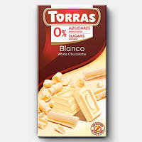 Шоколад без сахара и глютена Torras blanco (белый) Испания 75г