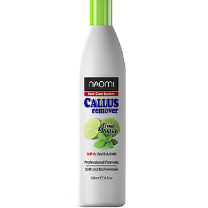 Засіб для видалення ороговілої шкіри NAOMI CALLUS REMOVER LIME&MINT 250 мл