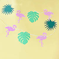 Гавайская вечеринка гирлянда Фламинго 2 м