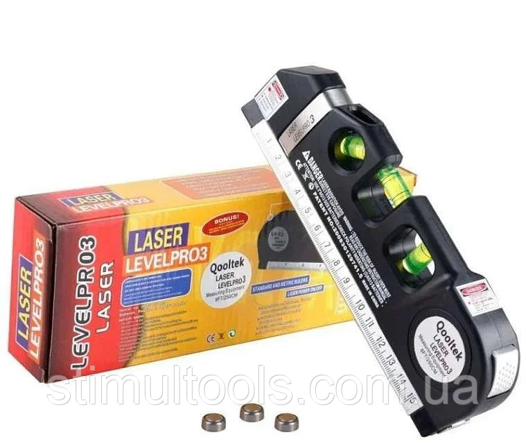 Лазерний рівень із рулеткою Laser Level Pro 3, фото 1