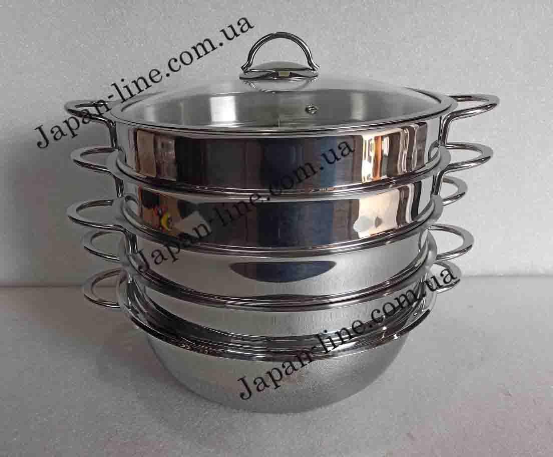 Мантоварка-пароварка 6 пред. (28 см х10 см. 5,8 л.) OMS 6090 C-28