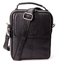 Мужская сумка барсетка Karya 0855-45 кожаная черная