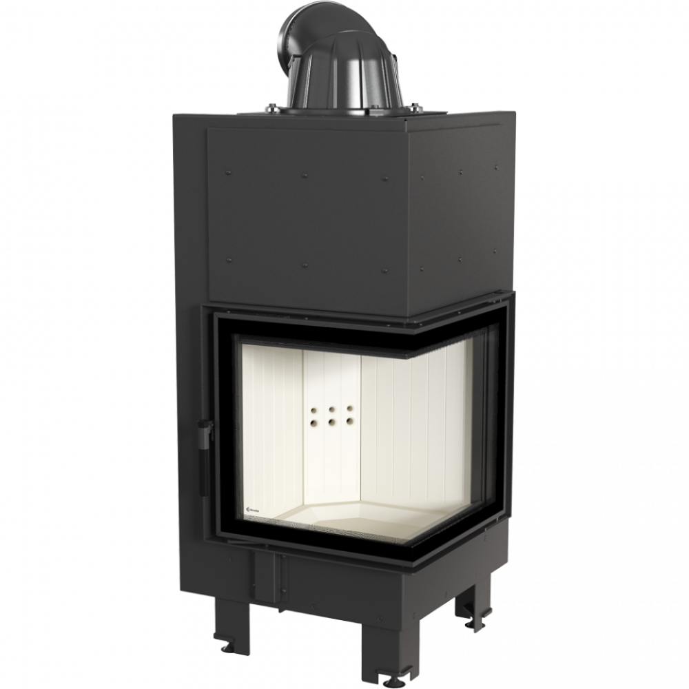Камінна топка Kratki Kratki MBN 12 права BS гнуте скло (8,0 кВт)