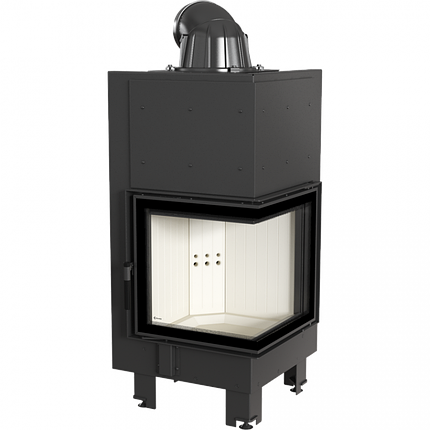 Камінна топка Kratki Kratki MBN 12 права BS гнуте скло (8,0 кВт), фото 1