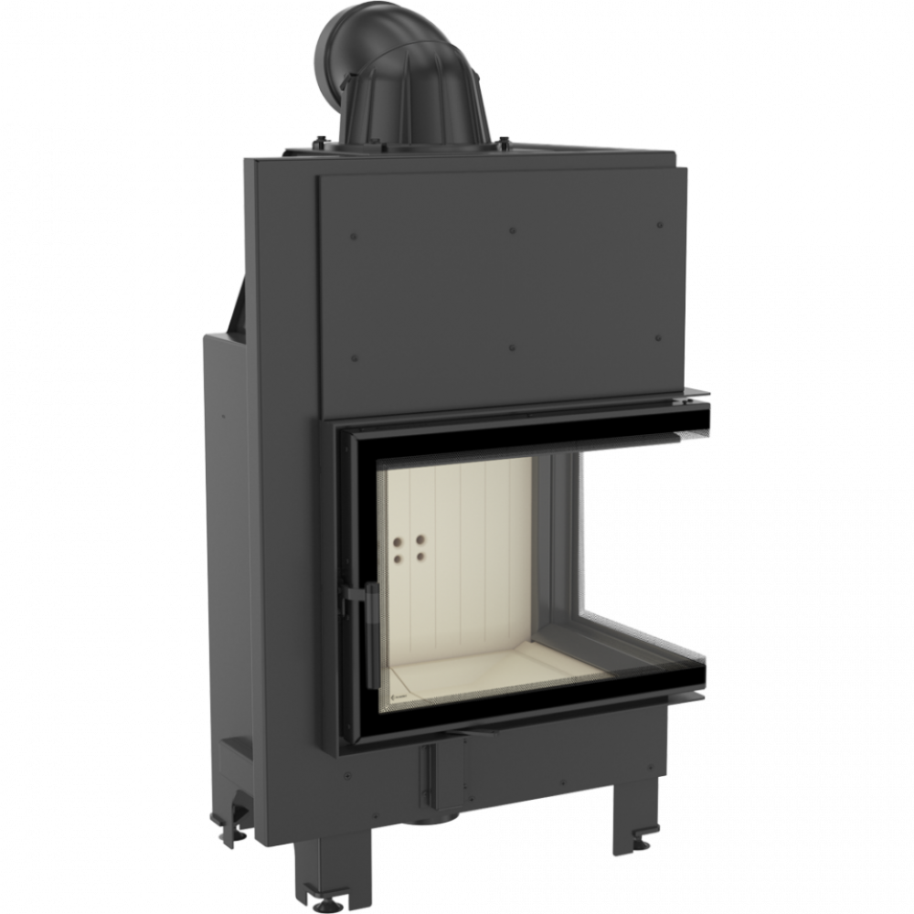 Камінна топка Kratki MBZ 13 права BS гнуте скло (13,0 кВт)