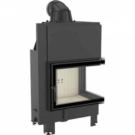 Камінна топка Kratki MBZ 13 права BS гнуте скло (13,0 кВт), фото 1