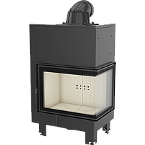 Камінна топка Kratki MBZ 13 права BS гнуте скло (13,0 кВт), фото 3