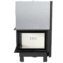 Камінна топка Kratki MBZ 13 ліва BS гільйотина гнуте скло (13,0 кВт), фото 2