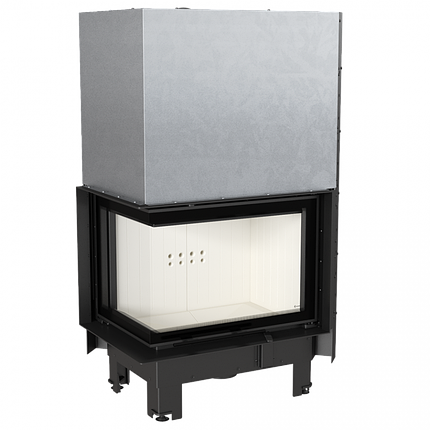 Камінна топка Kratki MBZ 13 ліва BS гільйотина гнуте скло (13,0 кВт), фото 1