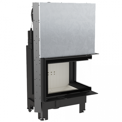 Камінна топка Kratki MBZ 13 права BS гільйотина гнуте скло (13,0 кВт), фото 1