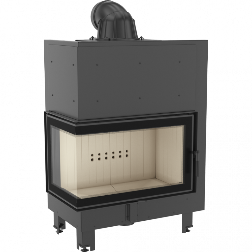 Камінна топка Kratki MBO 15 ліва BS гнуте скло (15,0 кВт)