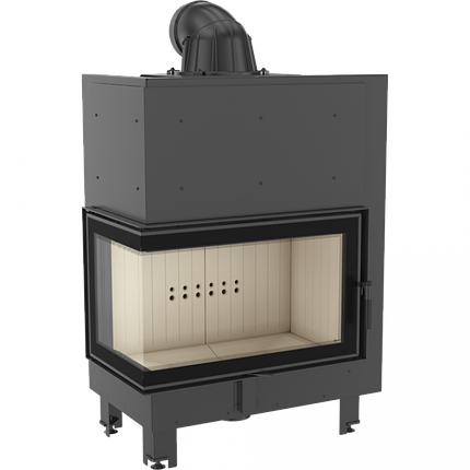 Камінна топка Kratki MBO 15 ліва BS гнуте скло (15,0 кВт), фото 1