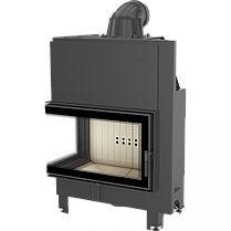 Камінна топка Kratki MBO 15 ліва BS гнуте скло (15,0 кВт), фото 3