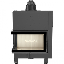 Камінна топка Kratki MBO 15 ліва BS гнуте скло (15,0 кВт), фото 2