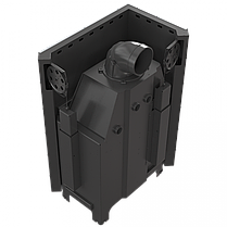 Камінна топка Kratki MBO 15 ліва BS гільйотина гнуте скло (15,0 кВт), фото 2