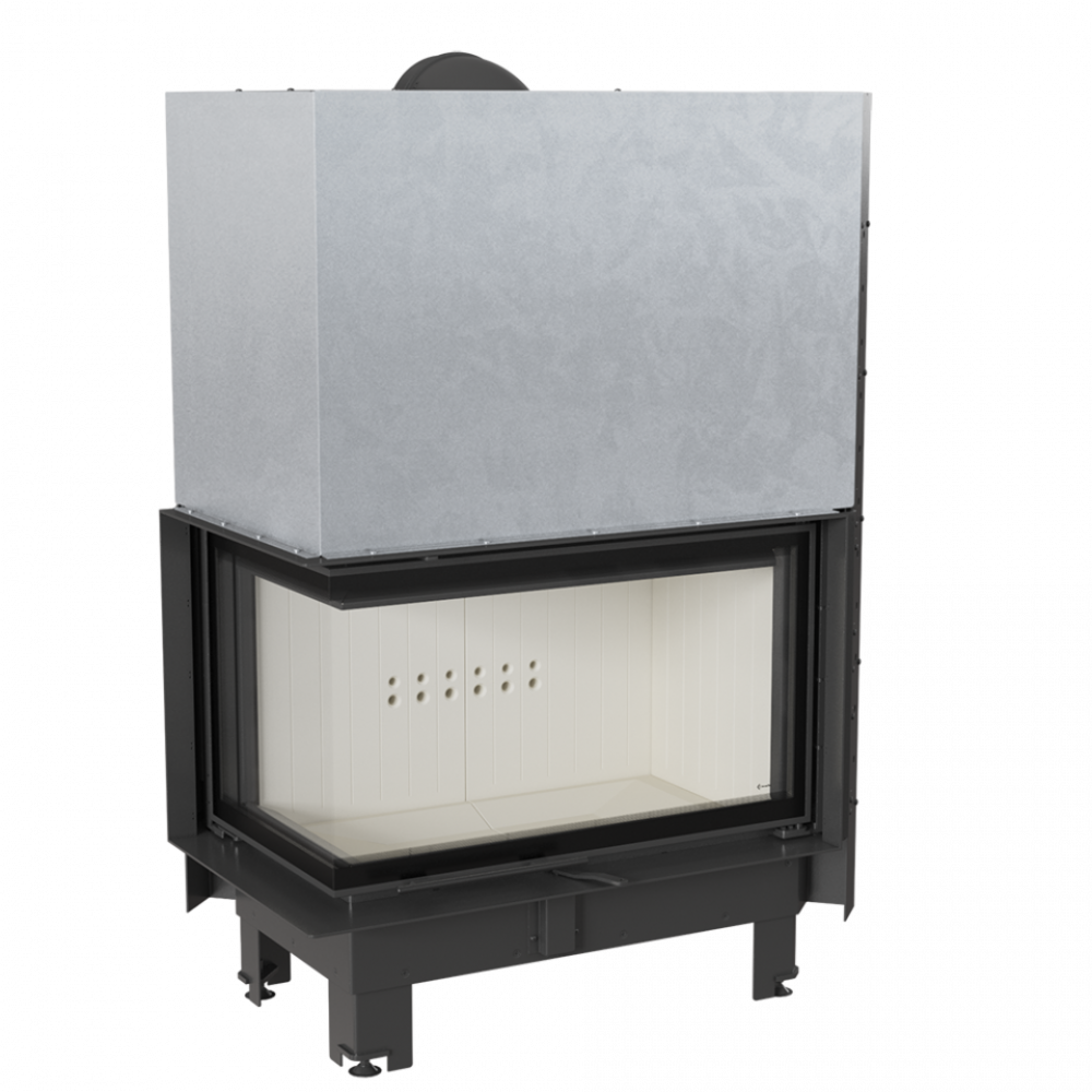 Камінна топка Kratki MBO 15 ліва BS гільйотина гнуте скло (15,0 кВт)