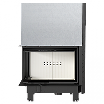 Камінна топка Kratki MBA 17 ліва BS гільйотина гнуте скло (17,0 кВт), фото 2