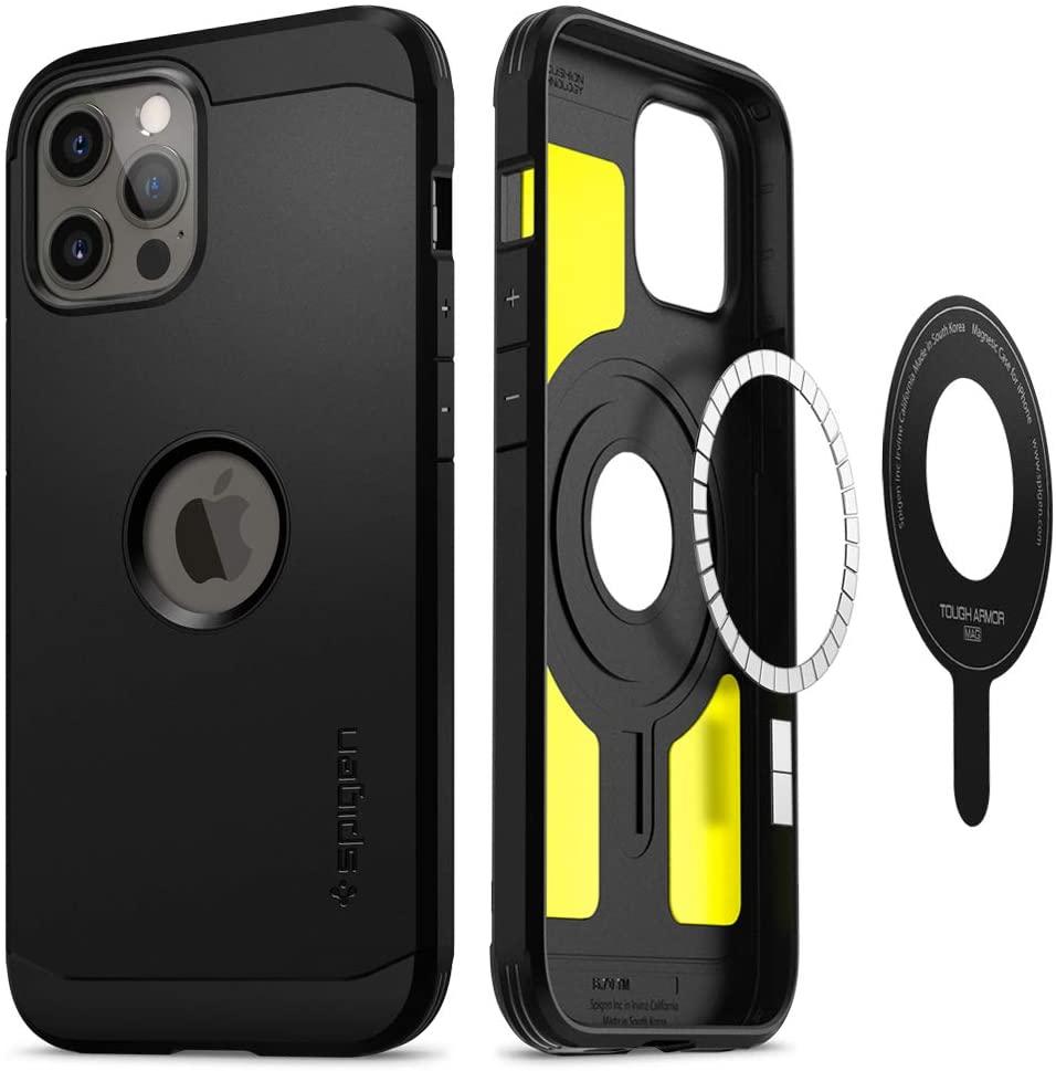 Чохол Spigen для iPhone 12 Pro Max - Tough Armor MAG (Mag Safe), Black (ACS02619)