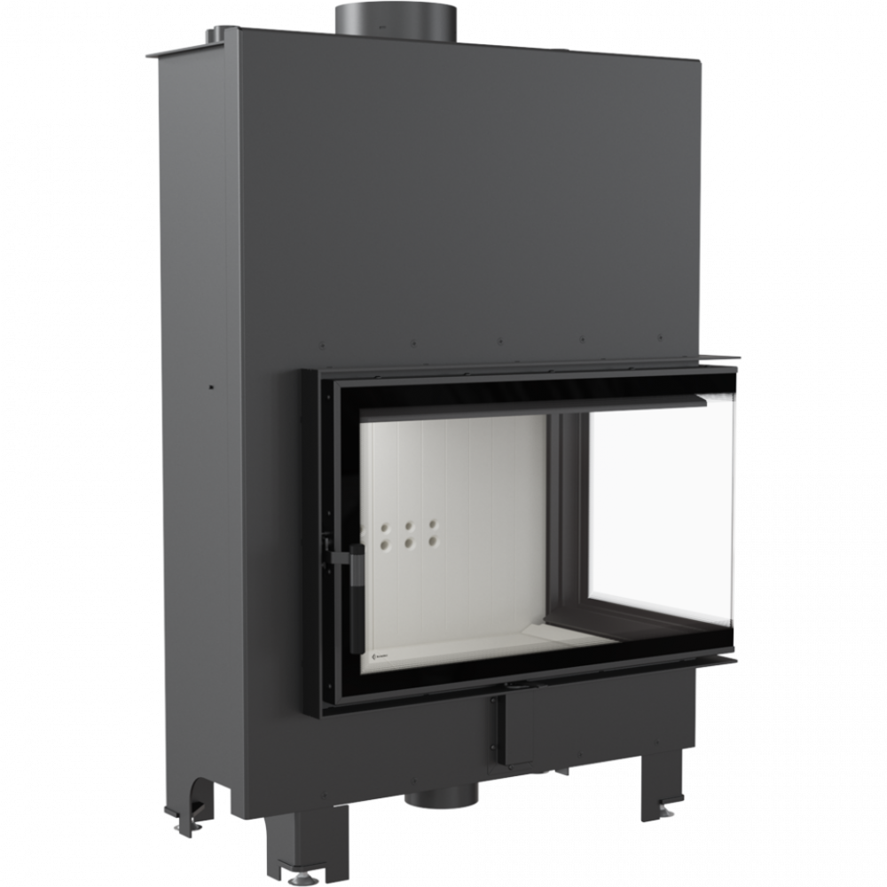 Камінна топка з водяним контуром Kratki MBO PW 15 права BS (15,0 кВт)