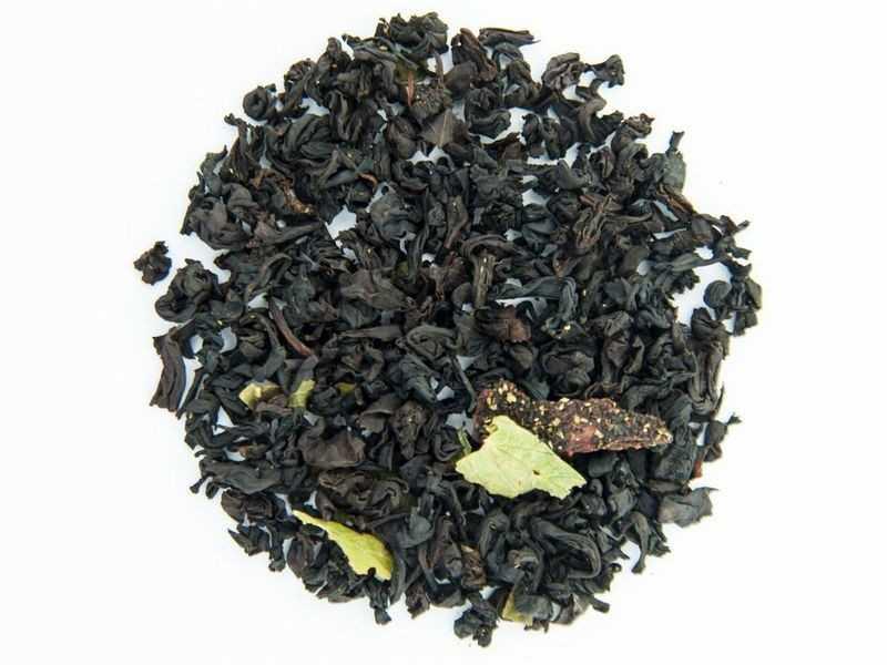 Чай Teahouse (Тіахаус) Суниця з вершками (чорний) 250 г (Tea Teahouse Strawberries with cream (black) 250 g)