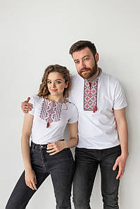 Футболки вишиванки для пари "Гуцульські"