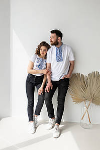 Футболки вишиванки для пари "Карпатський орнамент"