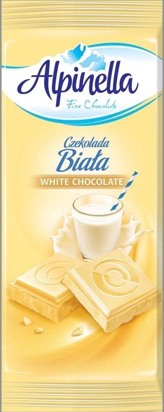Шоколад Білий Alpinella 90 г П (21 шт./1уп)