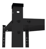 Стелаж 185х95х45см (50кг на полицю) металевий ЧОРНИЙ 50 кг/полку Елегант 4, фото 6