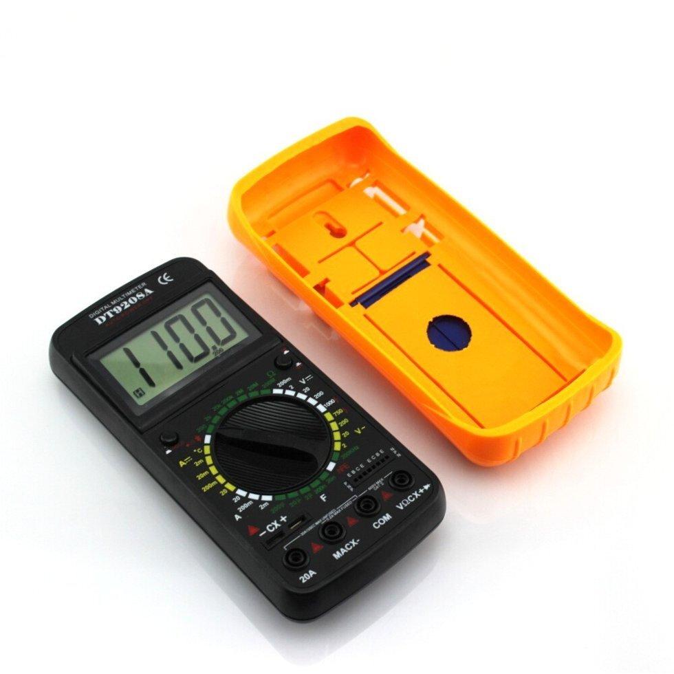 Цифровой мультиметр с дисплеем,звуком и датчиком температуры. Digital Multimeter DT-9208A - фото 6 - id-p1423024312