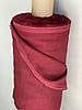 Лляна тканина червоний оксамит, колір 1368, фото 3
