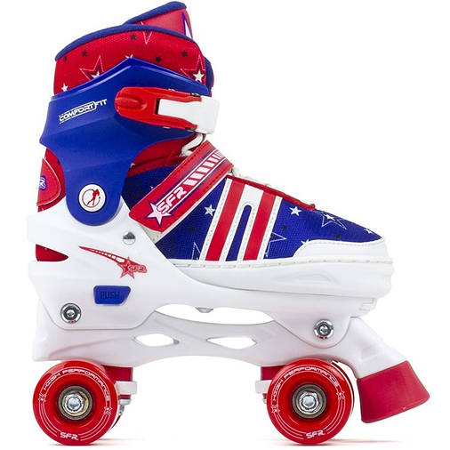 Дитячі роликові ковзани SFR Spectra 29-33 blue-red, фото 3