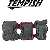 Набор защиты для роликовых коньков Tempish FID черно-розовый, L