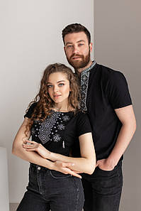 Футболки вишиванки для пари "Карпатський орнамент"