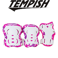 Набор детской защиты запястья колен локтей Tempish FID Kids розовый размер XS