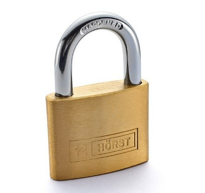 Замок навісний HORST HR-B1-50E латунь (Китай)