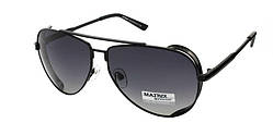 Модні чоловічі сонячні окуляри авіатори Matrix Polaroid