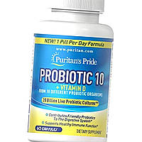 Пробиотик Puritan's Pride Probiotic 10 60 капс
