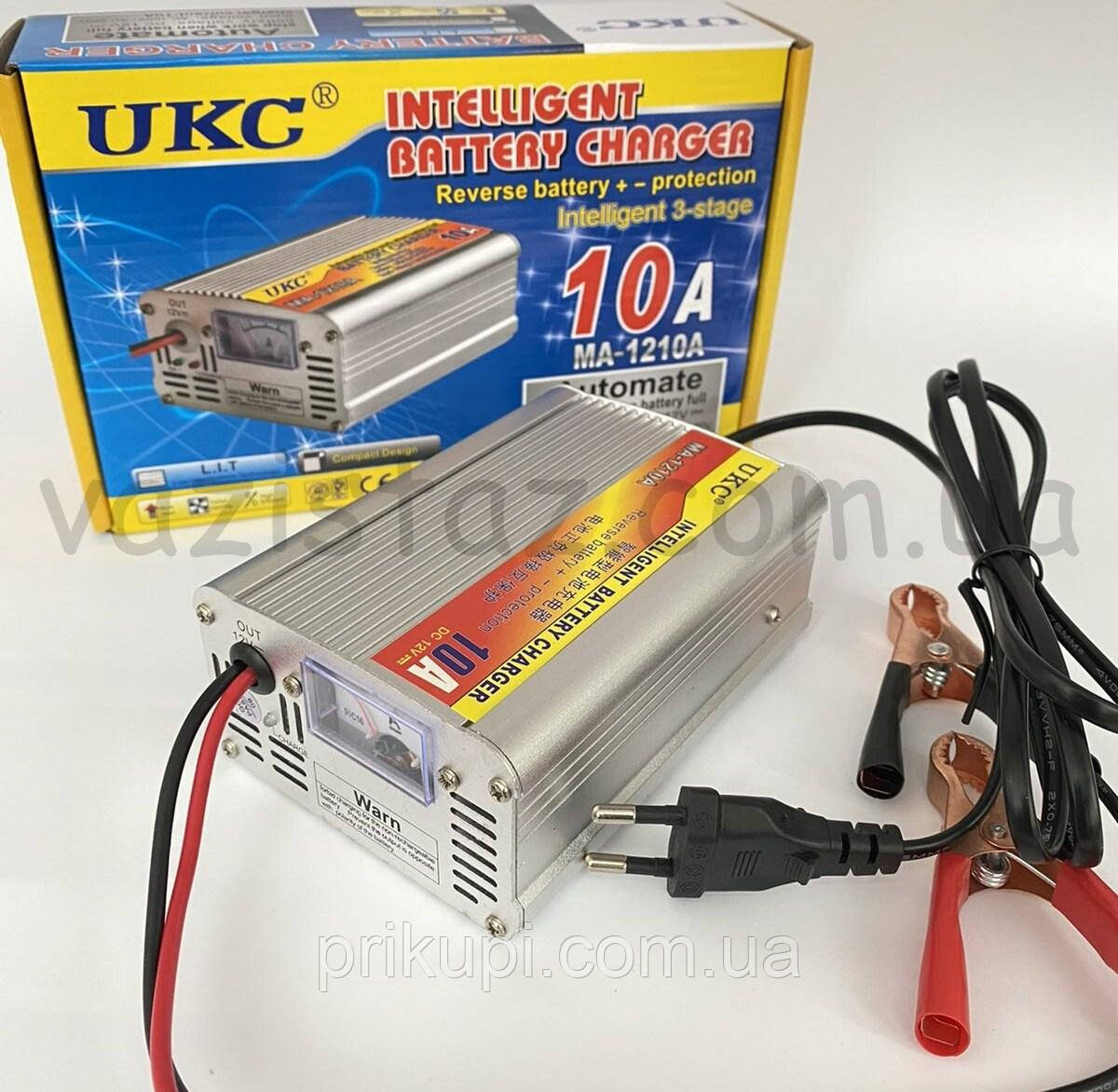 Зарядний пристрій для автомобільних акумуляторів UKC BATTERY CHARDER MA-1210A 12V | 10A | 75АН